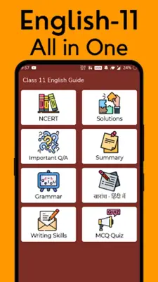 Class 11 English Solution ++ android App screenshot 7